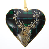 Decoration- Green Tartan Stag Decoration