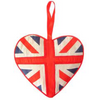 Union Jack Heart Filled Lavender Sachet 15cm