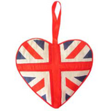 Union Jack Heart Filled Lavender Sachet 15cm