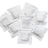 White Cotten Embroidered Lavender Sachet