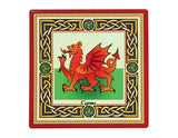 Welsh Red Dragon Ceramic Coaster