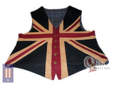 Woven Magic Men's Cotton Union Jack Waistcoat XXL