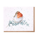 Wrendale Robin Eucalyptus Enclosure Card