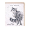 'Glamour Puss' cat birthday card