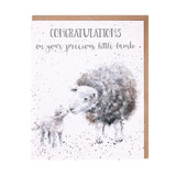 Wrendale 'Little Lamb' lamb new baby card