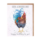 Wrendale Cock a Doodle Doo' cockerel Birthday Card