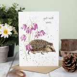 Wrendale 'Little Wanderer' Hedgehog Get Well Soon Card