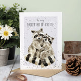 Wrendale 'Partners in Crime' Racoon Anniversary Card