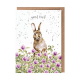 'The Clover Patch' Rabbit Good Luck Card