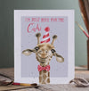 Wrendale 'Here for the Cake' giraffe birthday card