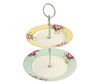 Aynsley Archive Rose 2 tier Cake Plate