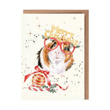 Wrendale 'Christmas Guinea Pig' Guinea Pig Christmas card