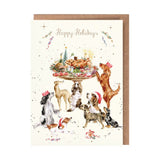 Wrendale A Festive Feast Dog Christmas Card