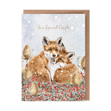 Wrendale Berries and Whispers Fox Christmas Card