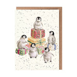 Wrendale Penguin Pandemonium Christmas Card