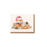 Wrendale 'Night Before Christmas' fox enclosure card