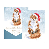 Wrendale 'Festive Fox' fox Card Pack 8