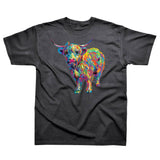 Highland Cow T-Shirt: Dark Heather / L