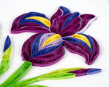 Quilling Iris Greeting Card