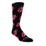 The Rolling Stones Allover Red Tongues Crew Socks