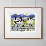 Thomas Joseph Bl-ewe Grass - Sheep Artwork Print