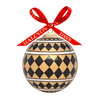 Halcyon Days Parterre Black Bauble