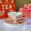 ACLT Blush Pink and Gold with Birds Cup and Saucer
