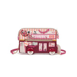 Vendula Perfectly Pink Afternoon Tea Bus Bus Pouch Bag