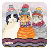 Emma Ball Three Cats in Hats Coaster