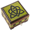 Celtic Wooden Box with Key to Lock