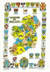Samuel Lamont Counties of Ireland tea towel