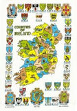 Samuel Lamont Counties of Ireland tea towel