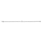 Solvar Sterling Silver All White Cz Claddagh Tennis Bracelet