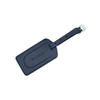 Navy Blue Leather Luggage Tag - Union Jack