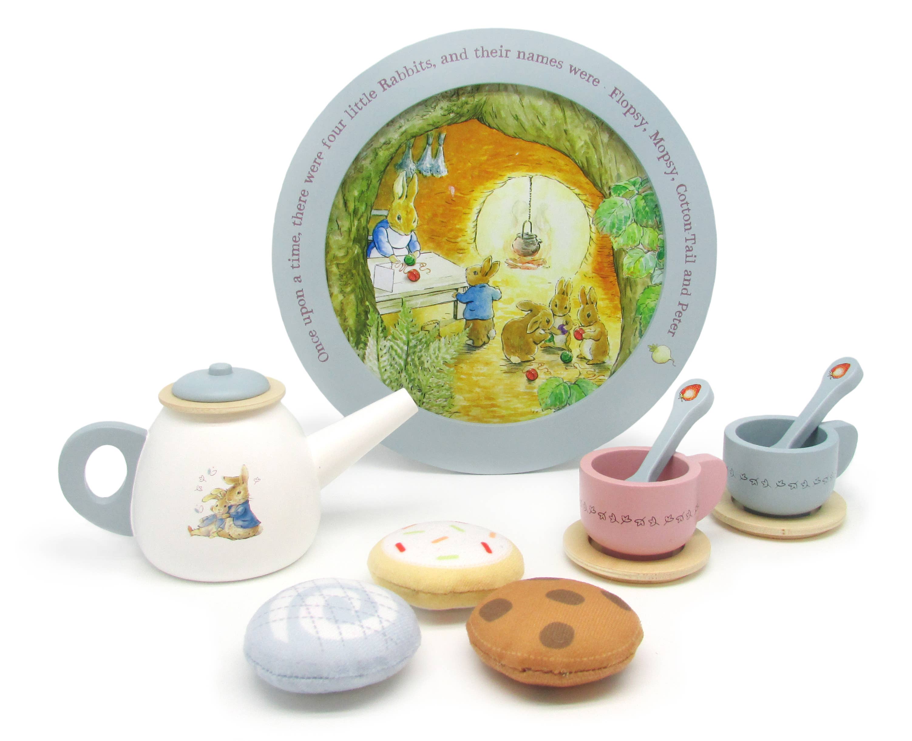 Beatrix Potter 11 Piece Wooden Tea Set – Taste Of Britain