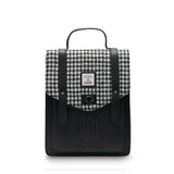 Islander of Scotland Mini Carloway Backpack Black & White Dogtooth