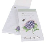 Wrendale Bee and Hydrangea shopping notepad