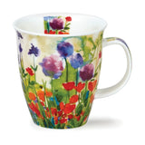 Dunoon Nevis Bright Blooms Purple Flowers Mug