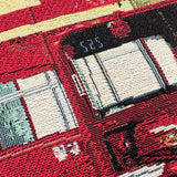 Double Decker Bus - Panelled Cushion Cover 45cm*45cm: Cushion cover only