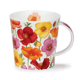 Dunoon Lomond Floral Fiesta Poppy Mug