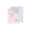 Wisteria Wishes Hummingbird gift enclosure card
