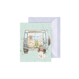 Paws for a Picnic Spaniel and Labrador Gift Enclosure Card