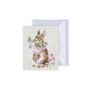 "Head Clover Heels" Rabbit Gift Enclosure Card