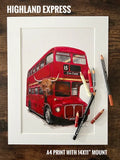 Highland Express Print Highland Cow