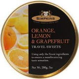 Simpkins Orange Lemon and Grapefruit Drops 200g