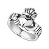 Solvar Gents Silver Heavy Claddagh Ring 10