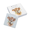 MR017 'Daisy Coo' Highland Cow Compact Mirror