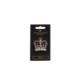 Royal Crown Enamel Magnet - Purple & Gold