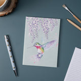 Wrendale 'Wisteria Wishes' Hummingbird Small Notebook