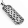 Solvar Sterling Silver Mens Celtic Pendant